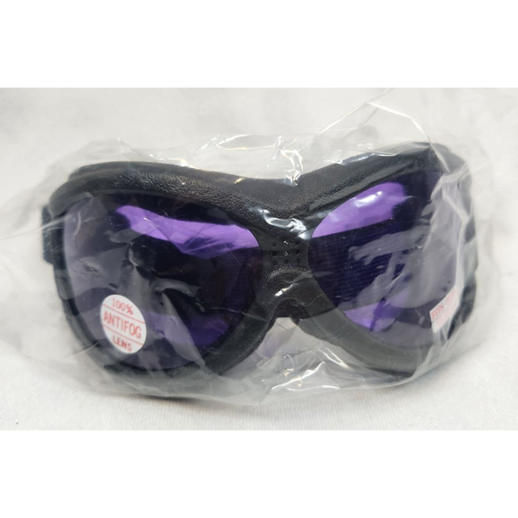 NEW | Motorcycle Googles | Purple and Black | Unisex - Picture 2 of 5